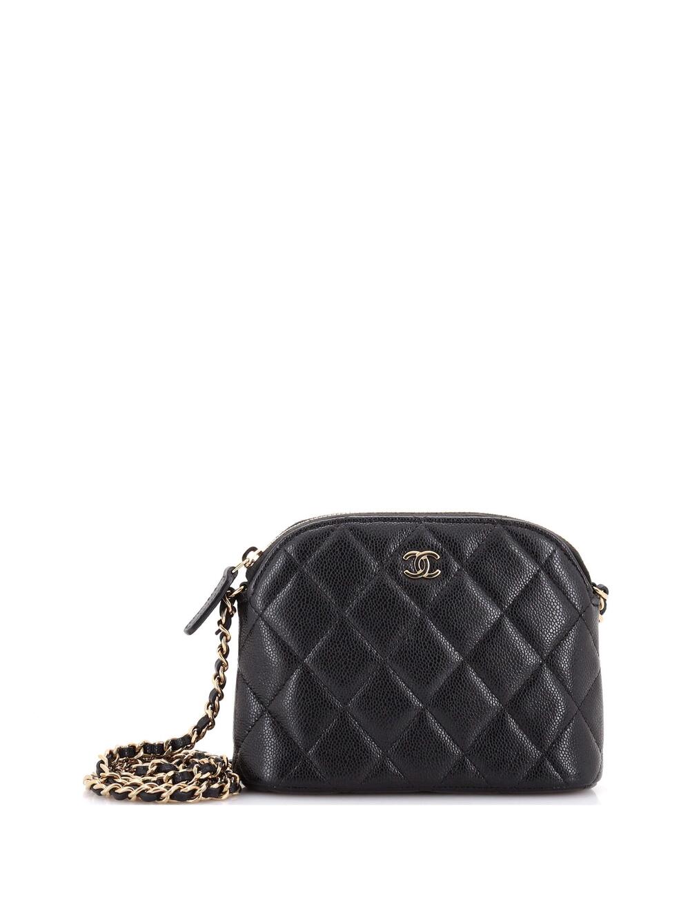 Chanel Cc Dome Zip Clutch With Chain #239903C42B